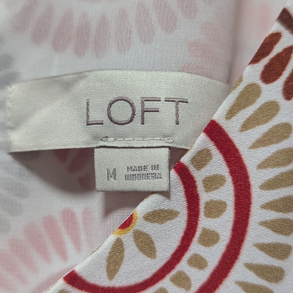 Loft Multicolor Patterned Tank Top - image 5